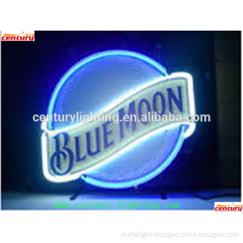 blue moon neon sign